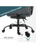 Vinsetto Bürostuhl-68L x 80B x 120–126H cm-Grau