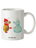Mr. & Mrs. Panda Große Teetasse Nachtfalter Schneemann ohne Spruch in Weiß