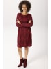 Aniston CASUAL A-Linien-Kleid in dunkelrot-rot-weinrot