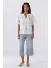 Oui Bluse in white blue