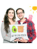 Mr. & Mrs. Panda Kissen 40x40 Avocado Toast mit Spruch in Weiß