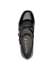 Tamaris WIDE FIT Ballerina in BLACK PAT.
