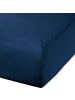 Erwin Müller Mako-Satin Spannbettlaken Landshut in dunkelblau