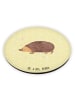 Mr. & Mrs. Panda Rund Magnet Igel Herzen ohne Spruch in Gelb Pastell