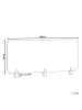 Beliani Schreibtischtrennwand WALLY in Beige - (W) 180 x (H) 40 x (L) 2 cm