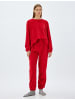 KOTON Schlafanzug-Strickhosen in Rot
