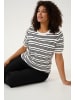 KAFFE curve Strickpullover KClizzy Regular fit in Chalk/Black Stripe