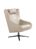 Angel Cerdá Drehbarer Sessel 5090 in Taupe Grau / Anthrazitgrau – (B)76 x (H)90 x (T)100 cm
