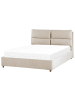 Beliani 2-tlg Doppelbett BATILLY in Beige