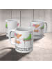 Mr. & Mrs. Panda Keramtiktasse Kassiererin Leidenschaft mit Spruch in Weiß