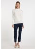 DreiMaster Klassik Damen Strickpullover in Wollweiss