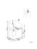 Beliani 2er-Set Esszimmerstuhl ZANE in Beige/Braun