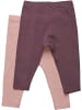 Minymo Kinder Leggings "Leggings (2-pack)" in Rosa