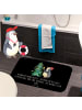 Mr. & Mrs. Panda duschmatte Pinguin Weihnachtsbaum mit Spruch in Schwarz