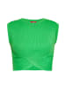 Swirly Damen Crop-Top in GRÜN