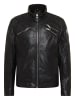 Carlo Colucci Lederjacke Joker in Schwarz