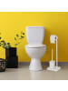 relaxdays WC Garnitur in Weiß - (B)23 x (H)66,5 x (T)18 cm