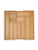 relaxdays Besteckkasten in Natur - (B)45 x (H)5,5 x (T)44,5 cm