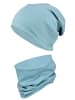 TupTam Unisex Kinder Beanie Mütze Schlauchschal Set in mint