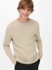 Only&Sons Dünner Langarm Strickpullover Rundhals Basic Sweater ONSPANTER in Beige