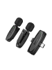Wisam® L15 Funkmikrofon 2x Lavalier USB-C & iPhone