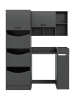 ebuy24 Waschmaschinenschrank Free (4-teilig) Anthrazit 126 x 68 cm