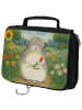 Mr. & Mrs. Panda beautycase Chinchilla Blume Design ohne Spruch in Weiß