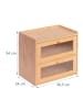 relaxdays Brotkasten in Natur – (B)36,5 x (H)34 x (T)24 cm