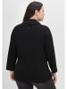 sheego Pullover in schwarz