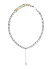 IZIA Women Chain Necklace in Silver Multicolor