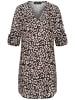 Cloud5ive Cloud5ive Cloud5ive Damen Turn-Up Crepe Kleid mit Animal Print in black