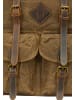 DreiMaster Vintage Men Backpack in Light Olive