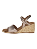 Caprice Sandalen in Taupe