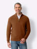 Sieh an! Strickpullover in cognac