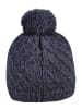 Sterntaler Bommelmütze meliert in marineblau
