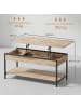 VASAGLE Couchtisch Barnet in Kamelbraun-Schwarz - (B)100 x (H)63 x (T)50 cm