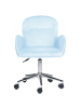 Beliani Bürostuhl PRIDDY in Blau - (W) 60 x (H) 79 x (L) 60 cm