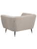 Beliani Sessel ORSTA in Beige/Schwarz/Gold - (W) 112 x (H) 73 x (L) 85 cm