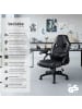 tectake Bürostuhl, ergonomische Form, Kunstlederbezug mit Mesh-Gewebe