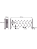 MCW Absperrgitter B34 ausziehbar, Höhe 103cm, Breite 35-300cm