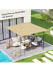 Outsunny Pavillon Ersatzdach 298L x 298B cm Beige