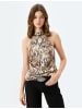 KOTON Bluse in Beige Gemustert