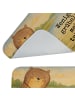 Mr. & Mrs. Panda Badematte Otter Muschel Design mit Spruch in Weiß
