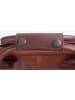 mh michael heinen Leather Bag, Leder Aktentasche, Messenger-Bag, Laptoptasche in Tan & Dark Brown