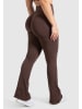SMILODOX Schlaghose Leggings Aylin Scrunch in Braun