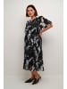 KAFFE curve Kleid KCliva in Black/Grey Blurry Graphics