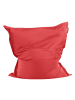 Beliani Sitzsackbezug FUZZY in Rot - (W) 180 x (L) 140 cm