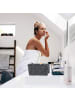 relaxdays Aufbewahrungskorb in Grau - (B)19,5x (H)10,5 x (T)14,5 cm