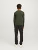 JACK & JONES Junior Langarmshirt JJELOGO TEE LS O-NECK JNR in kombu green