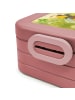 Mr. & Mrs. Panda Vesperdose Hummeln Kleeblatt Design ohne Spruch in Rot Pastell